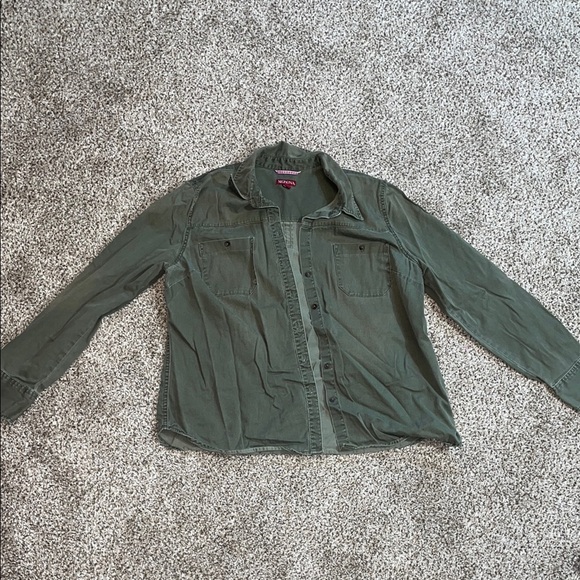 ❤️Merona Green Lightweight Shirt Jacket - Picture 1 of 3